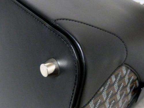 Goyard Sac Vendome GM Hand Bag Purse All Leather Black Luxury Auth Limited Rare